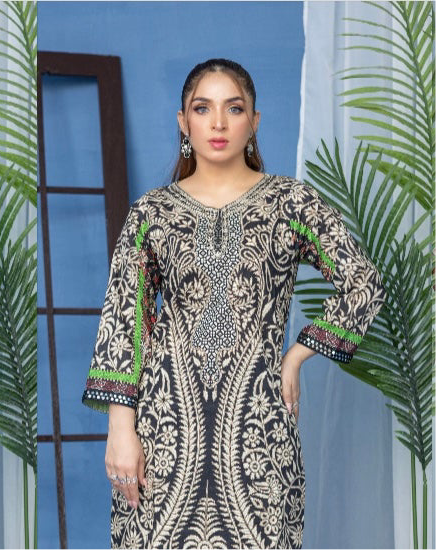 M print inspired 2 piece Lawn_81014 Pakistani ladies suit B173