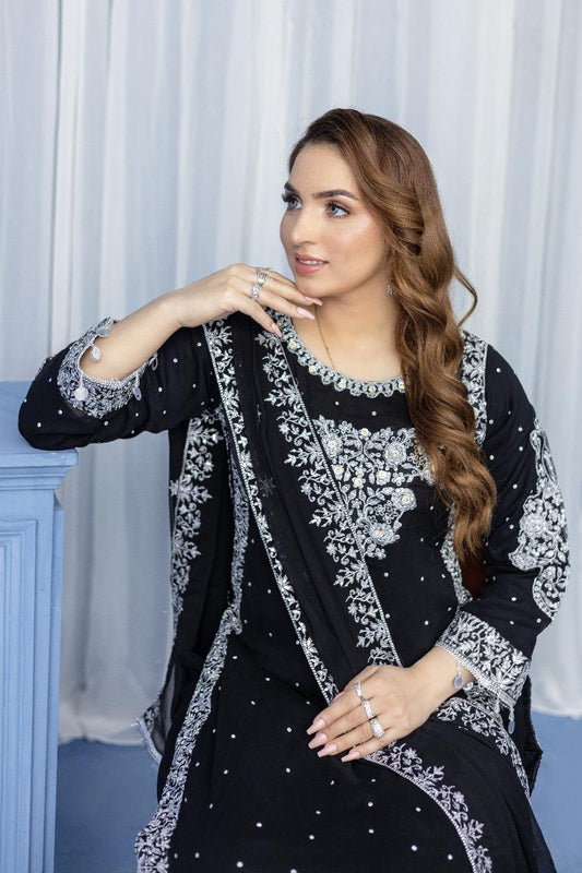 Brit 3 piece Chiffon_1000285 black B198