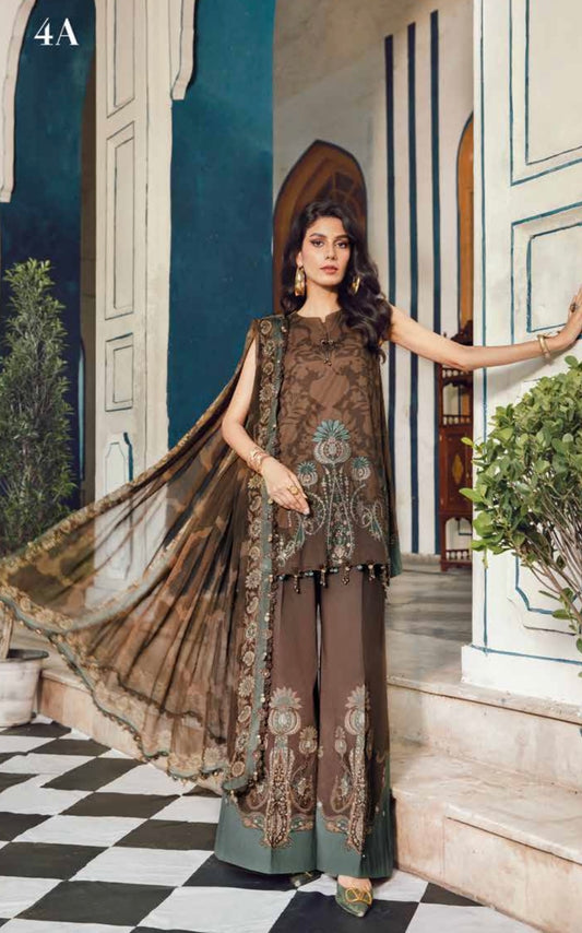 M print original Designer 3 piece winter collection Pakistani ladies suit B328