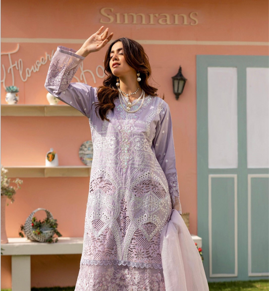 Maria B inspired 3 piece Chicken Kari _100333 Pakistani ladies suit B170