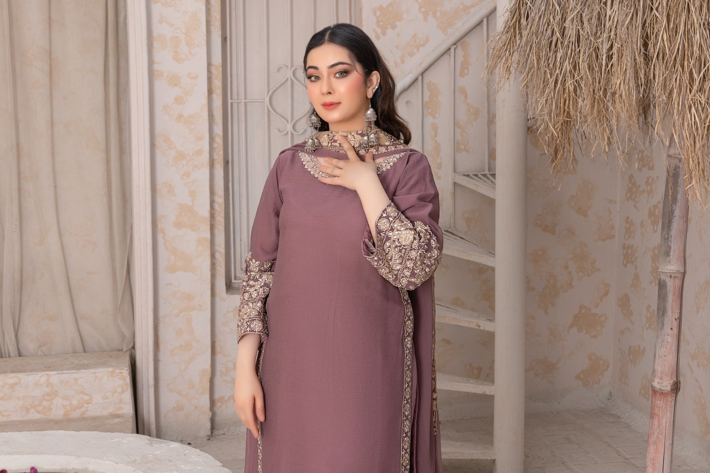 BRIT 3 piece lux CHIFFON_100309 Pakistani ladies suit B159