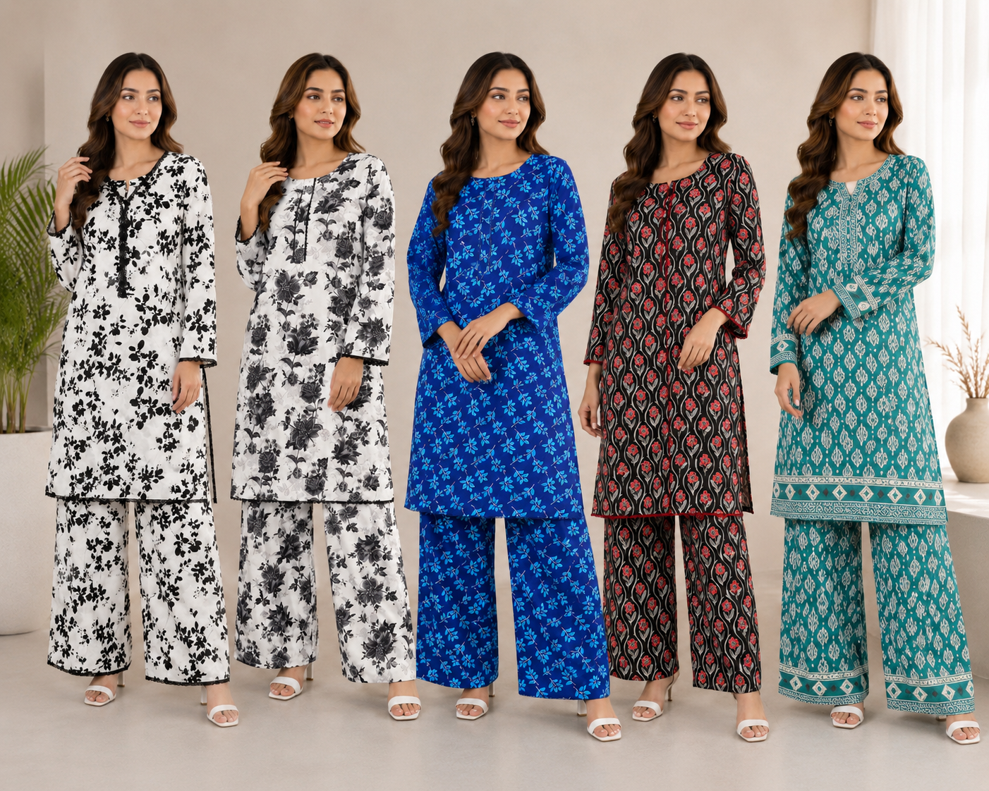 BRIT 2 piece luxury lawn collection ladies dress B663