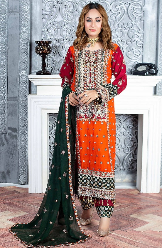 Brit 3 piece lux wedding wear_100194 Pakistani ladies suit B133