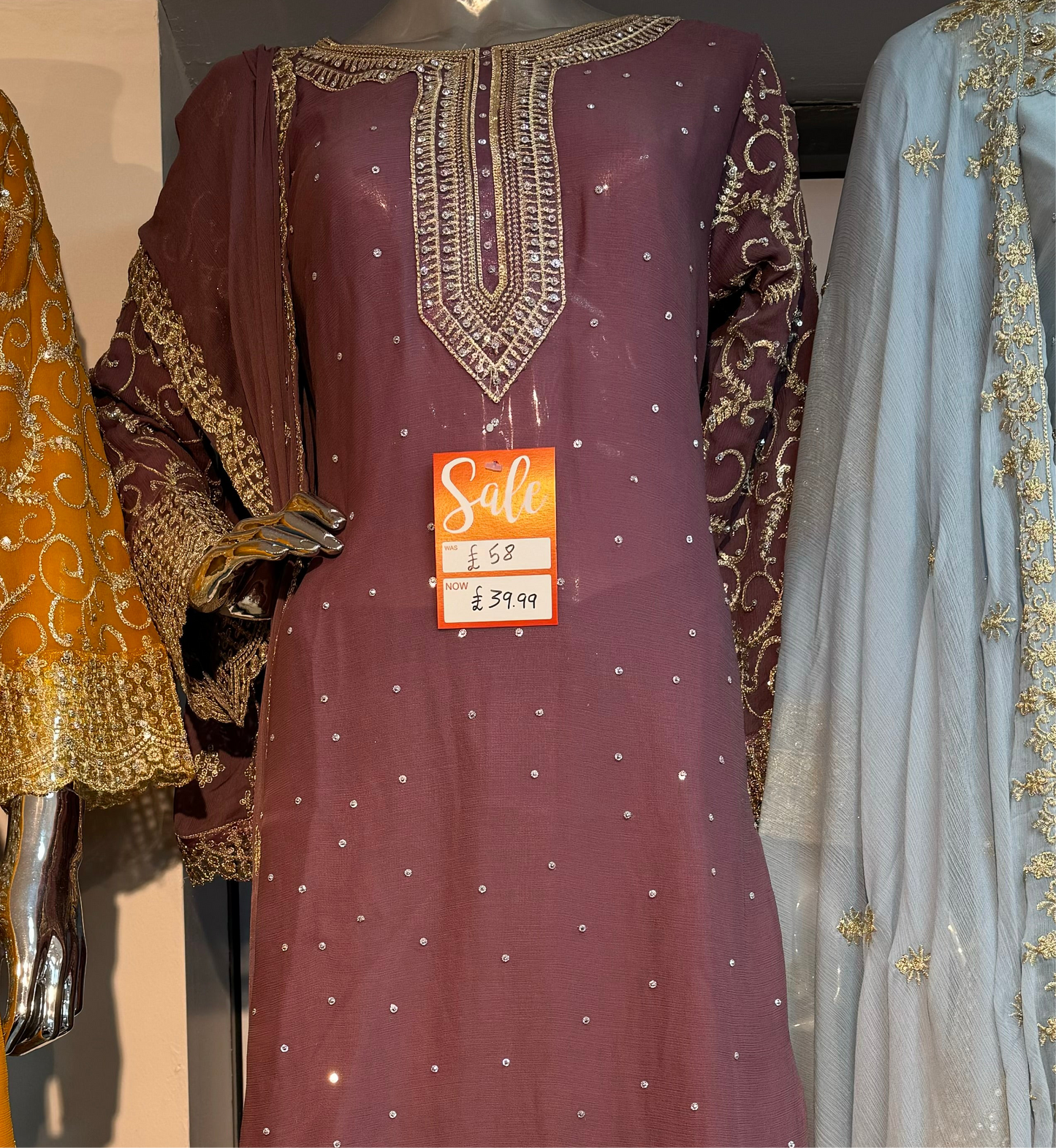 Brit Mother and Daughter 3 piece Chiffon_10028 lilac B99