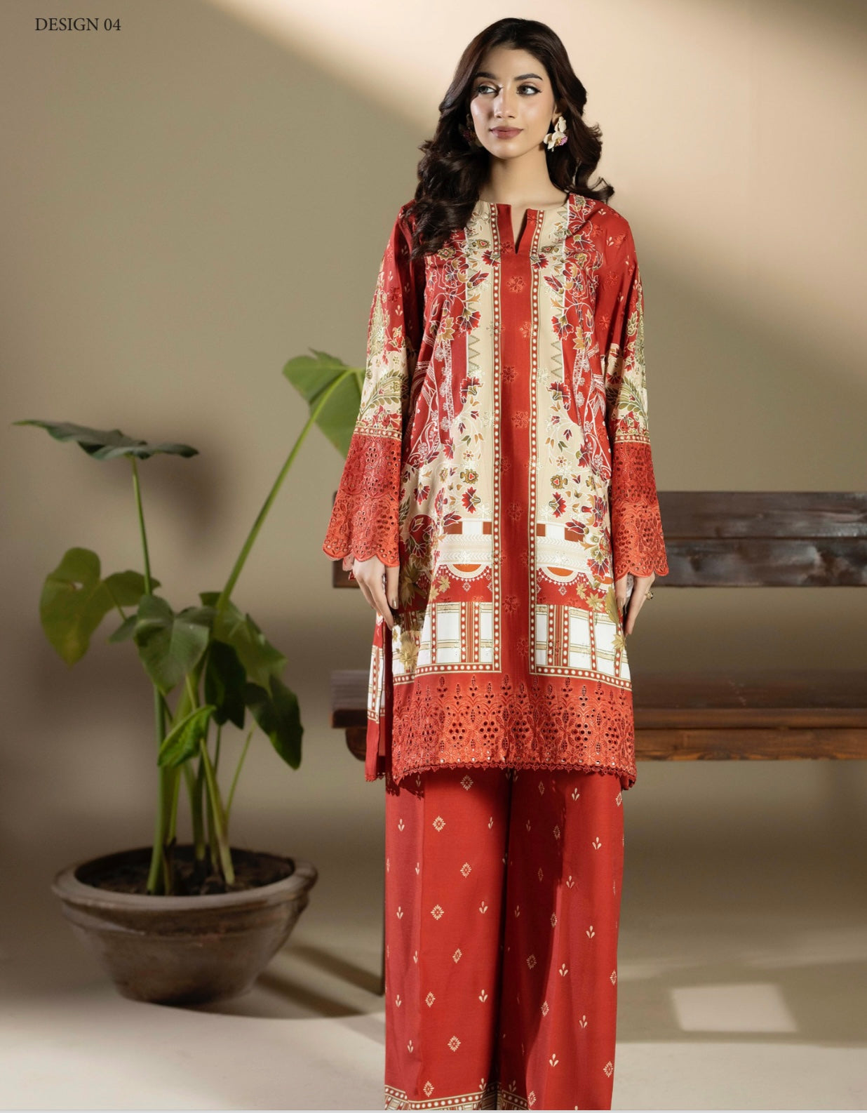 Brit 2 piece SLUB LINEN Pakistani ladies suit B429