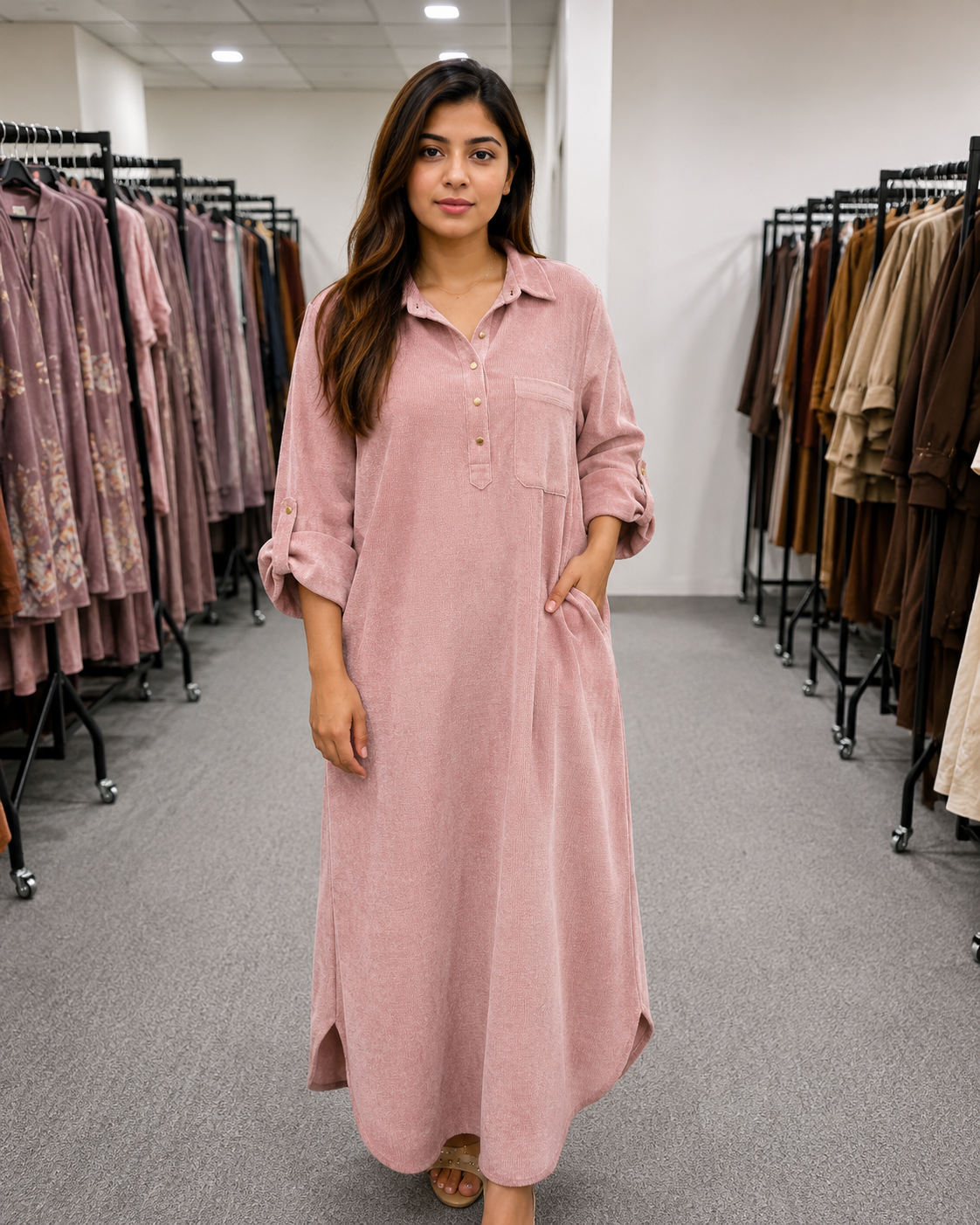 BRIT 1 piece free size modest wear kurta ladies dress B737