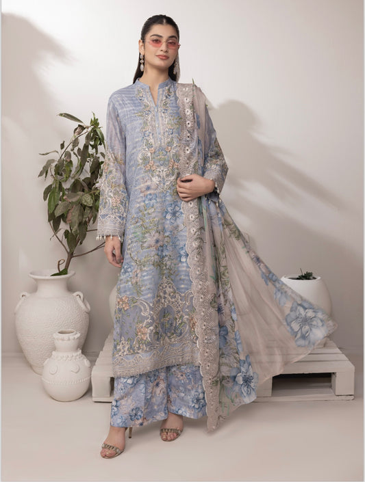 Brit 3 piece Jacquard _100250 ladies suit B145