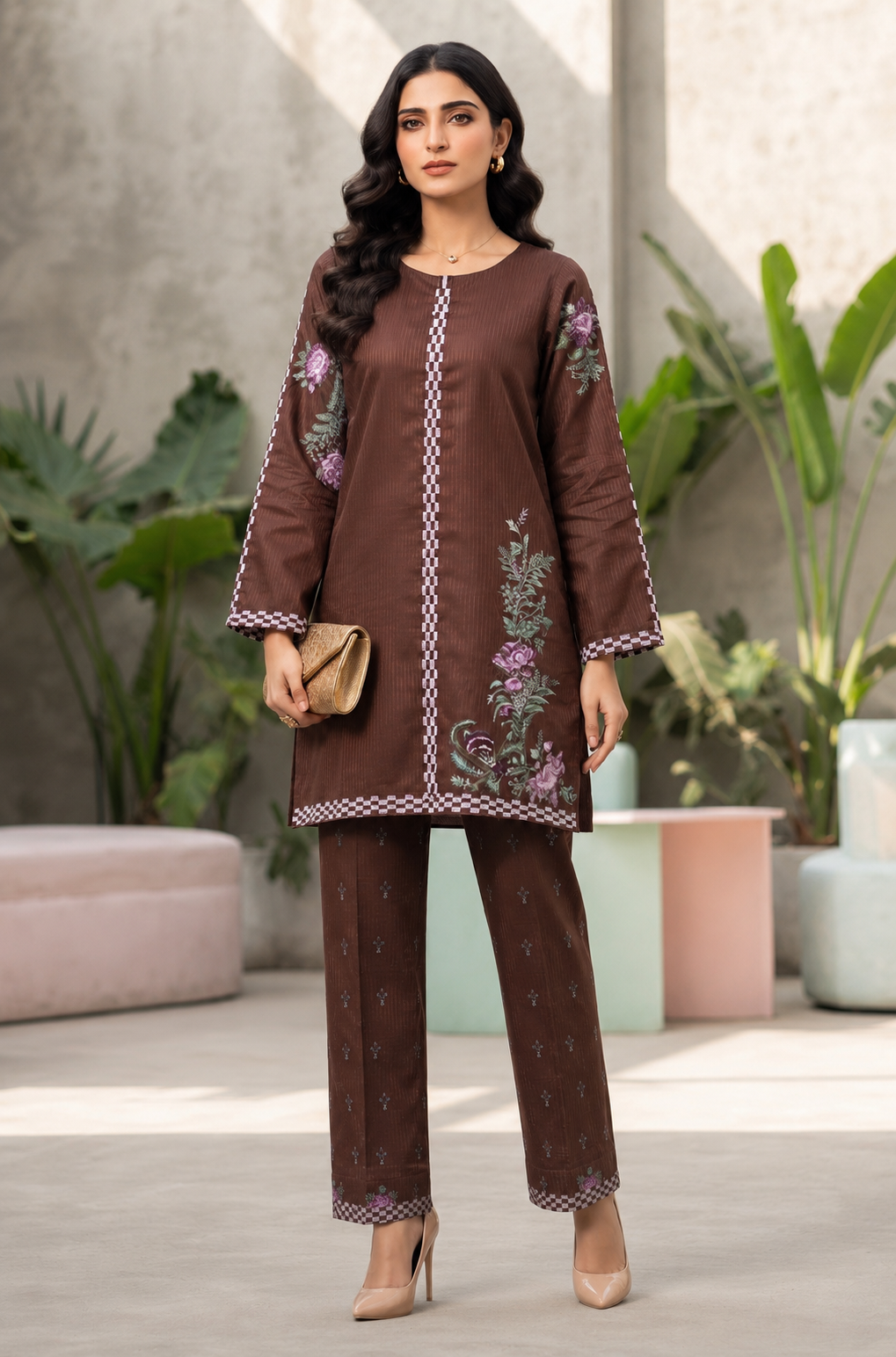 Brit 2 piece luxury viscous collection B721