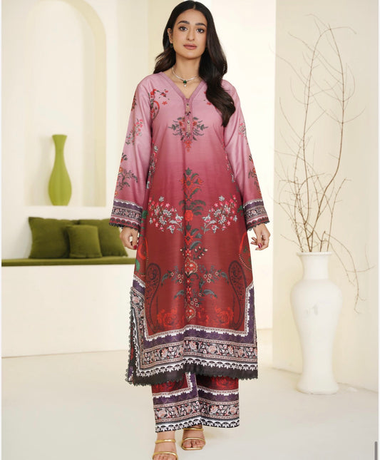 Ethnic inspired 2 piece slub _81042 Pakistani ladies suit B470