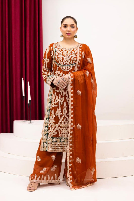 Brit 3 piece chiffon _81042 Pakistani ladies suit B266