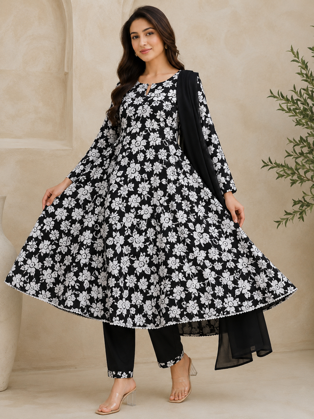 BRIT 3 piece luxury LINEN MAXI ladies dress B661