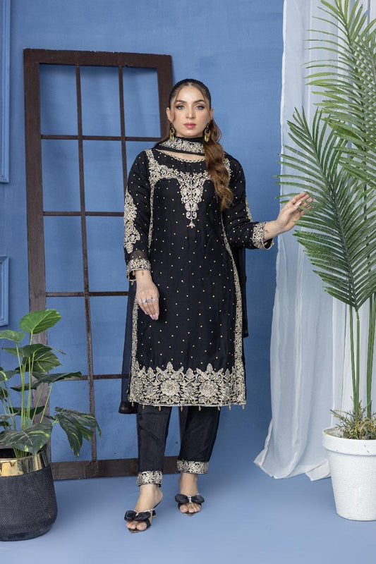 Brit Mother and Daughter 3 piece Chiffon_1000287 black B92