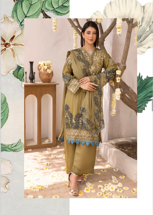 Simrans 3 piece lux wedding wear_100183 Pakistani ladies suit B131