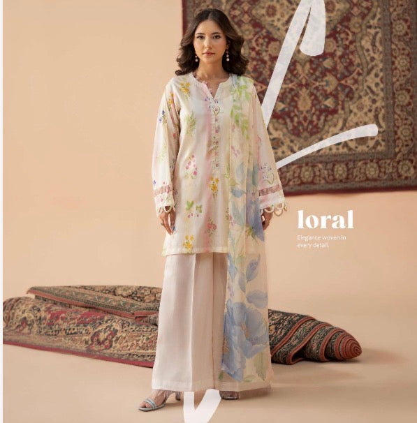 JESMINE INSPIRED 3 piece luxury lawn collection ladies dress B669