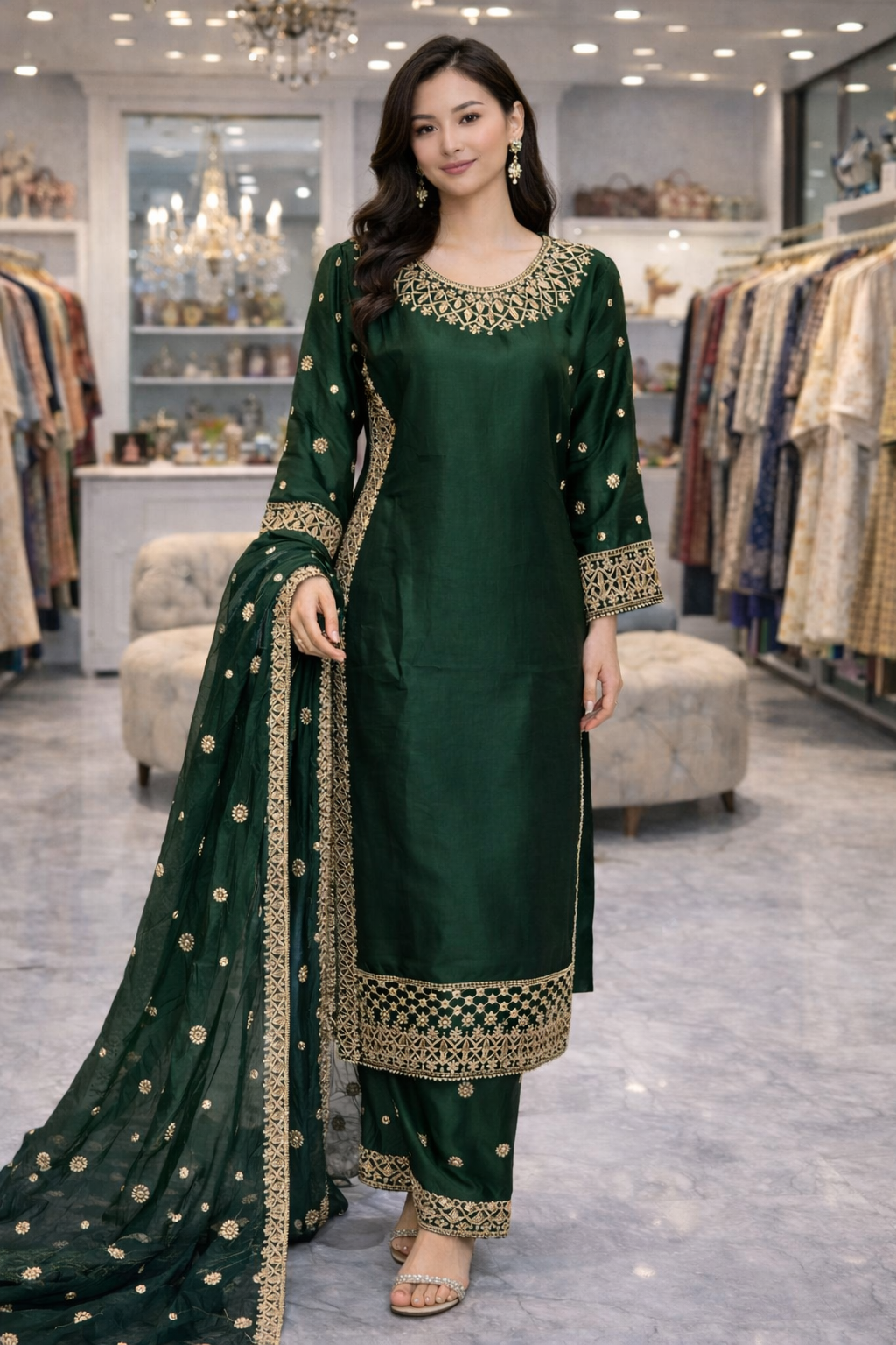 Brit 3 piece Viscouse 81042 Pakistani ladies suit B472