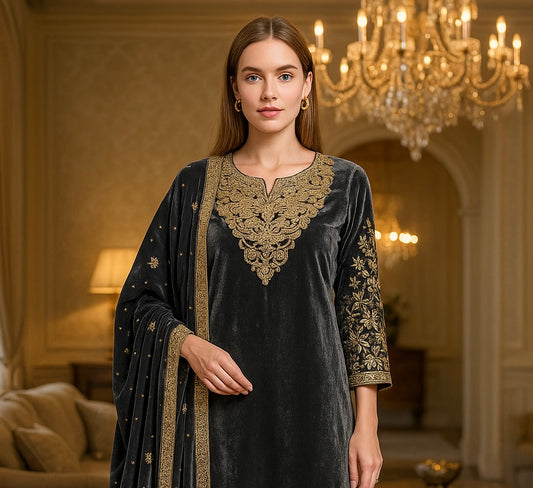 Brit Valvet 3 piece Valvet shawl_4094 D2 grey