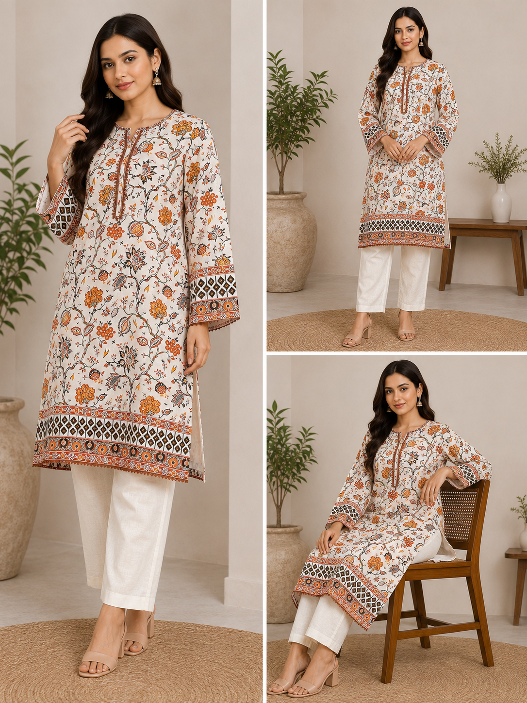 BRIT 2 piece luxury lawn collection ladies dress B651