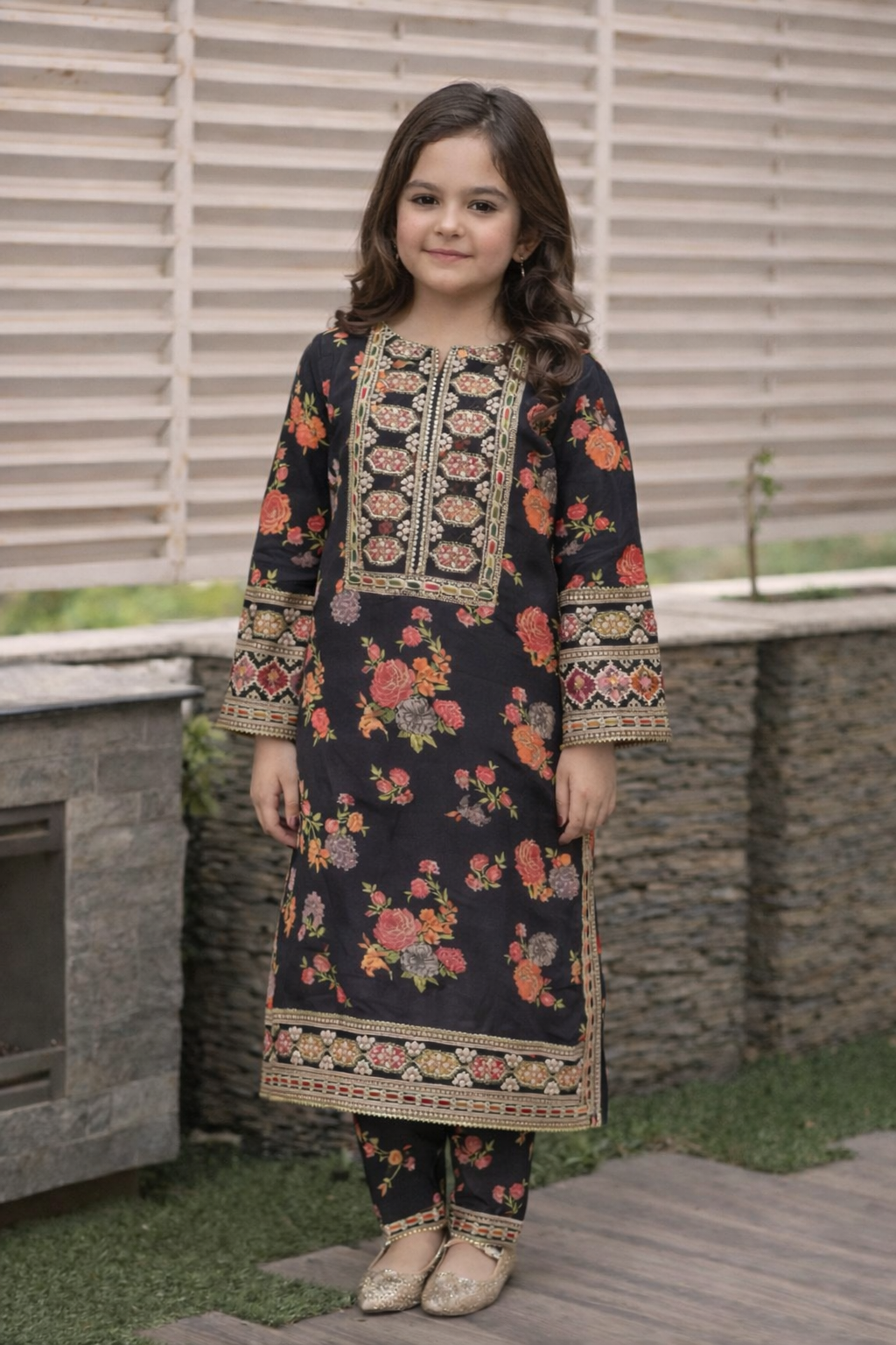 Brit 2 piece Silk KIDS _81042 Pakistani ladies suit KIDS B424