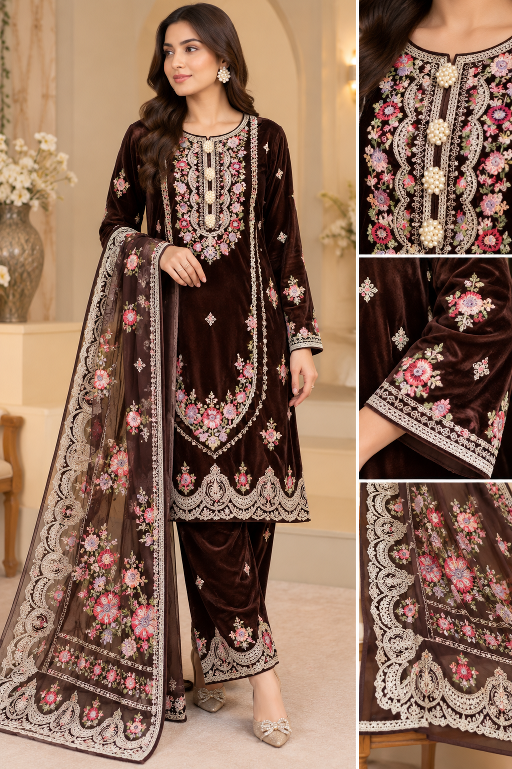 KARMA INSPIRED - GL 3 piece valvet designer collection B806