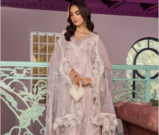 Brit 3 piece chiffon _100134 Pakistani ladies suit B124
