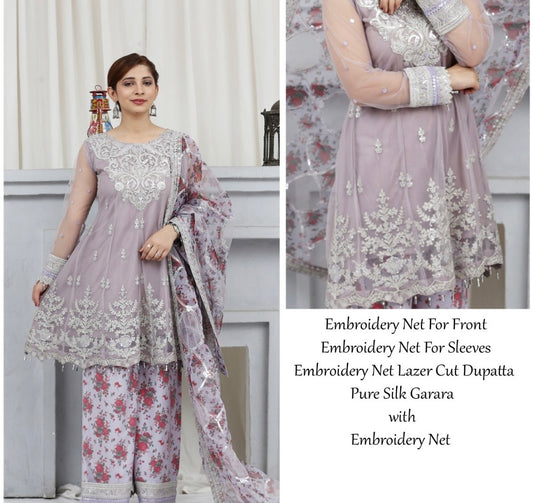 Mother and daughter Brit Net_81045 Pakistani ladies suit B195