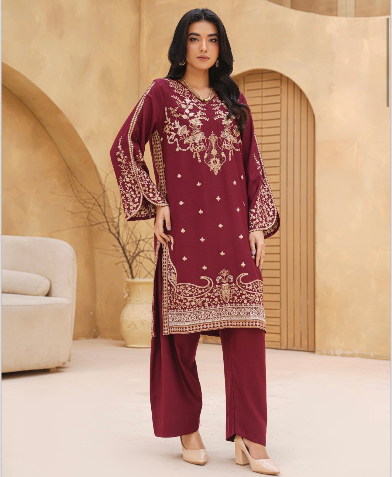 Brit 2 piece Dhanak 81042 Pakistani ladies suit B446