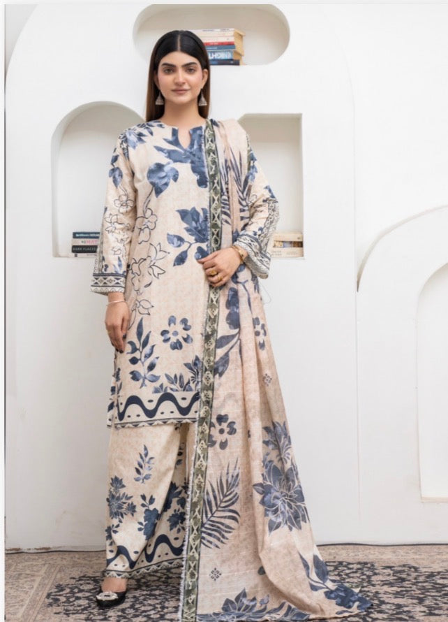 Brit3 piece luxury cotton collection ladies dress B637