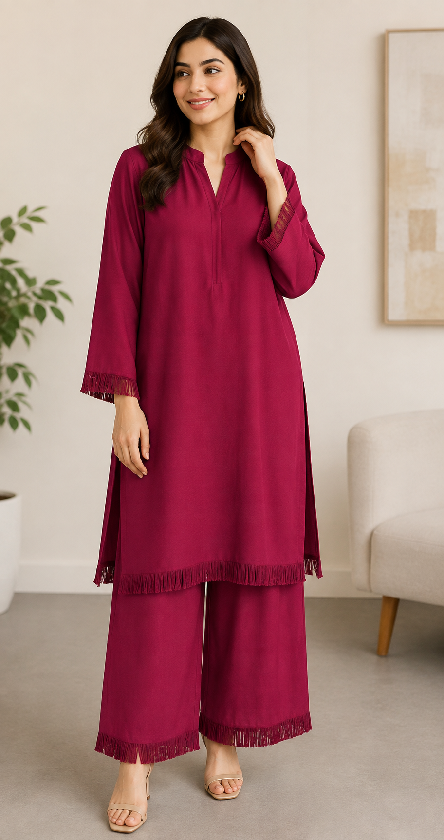BRIT  2 piece georgette collection ladies dress B730