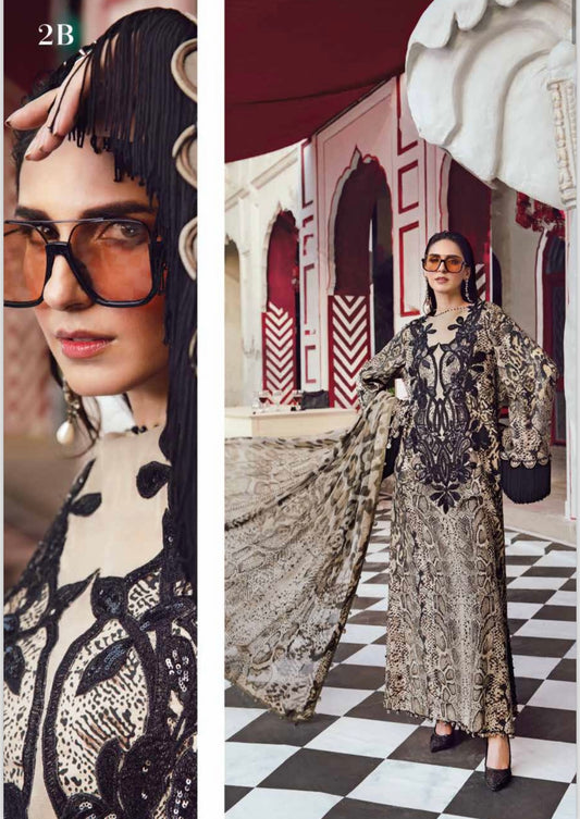 M print original Designer 3 piece winter collection Pakistani ladies suit B328