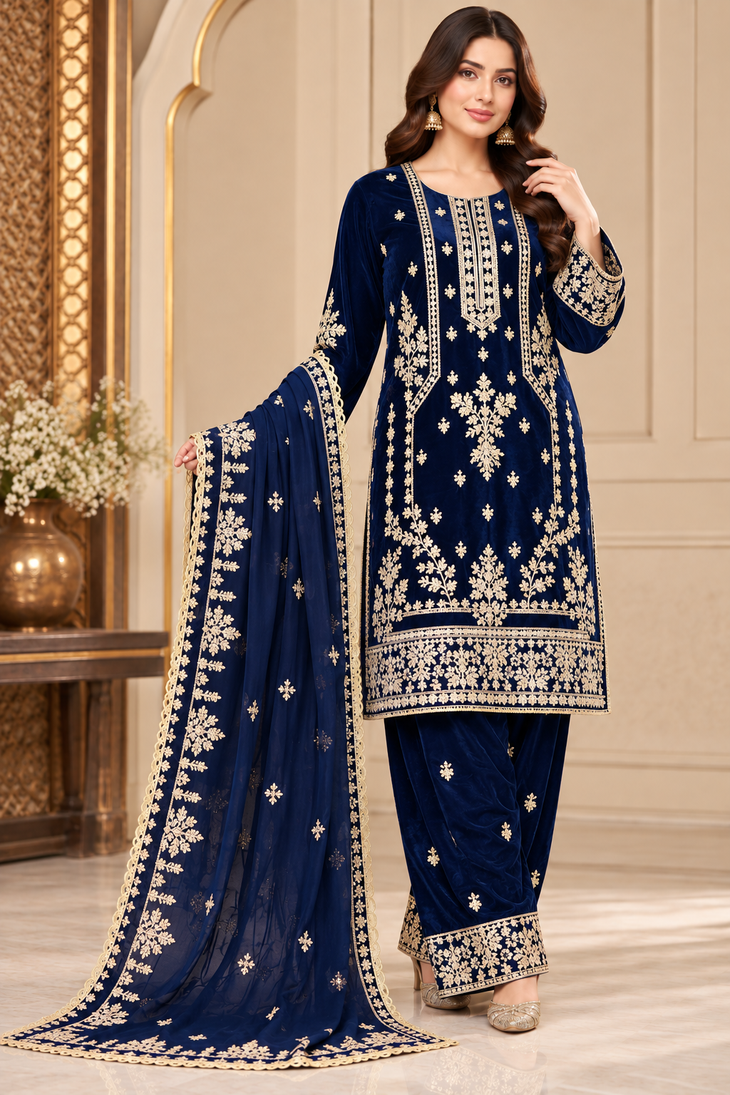 BRIT- GL 3 piece valvet designer collection B797