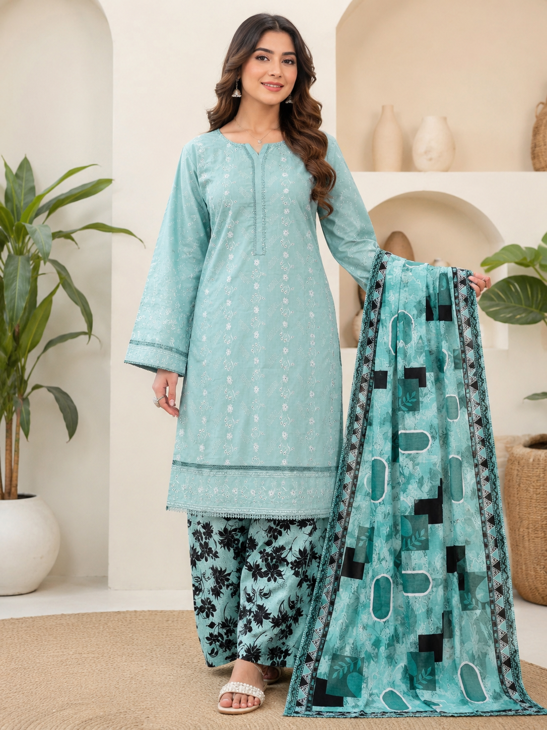 Brit 3 piece luxury chicken Kari collection B722