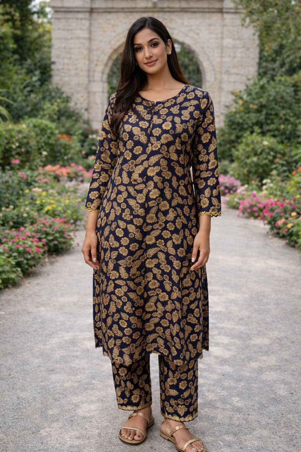 Brit 2 piece linen casual Pakistani ladies suit B561