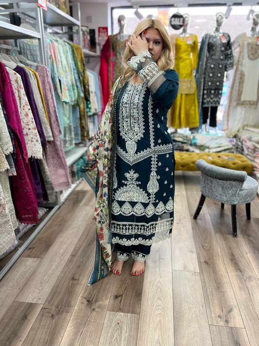 Brit 3 piece luxury Linen_81042 Pakistani ladies suit B250