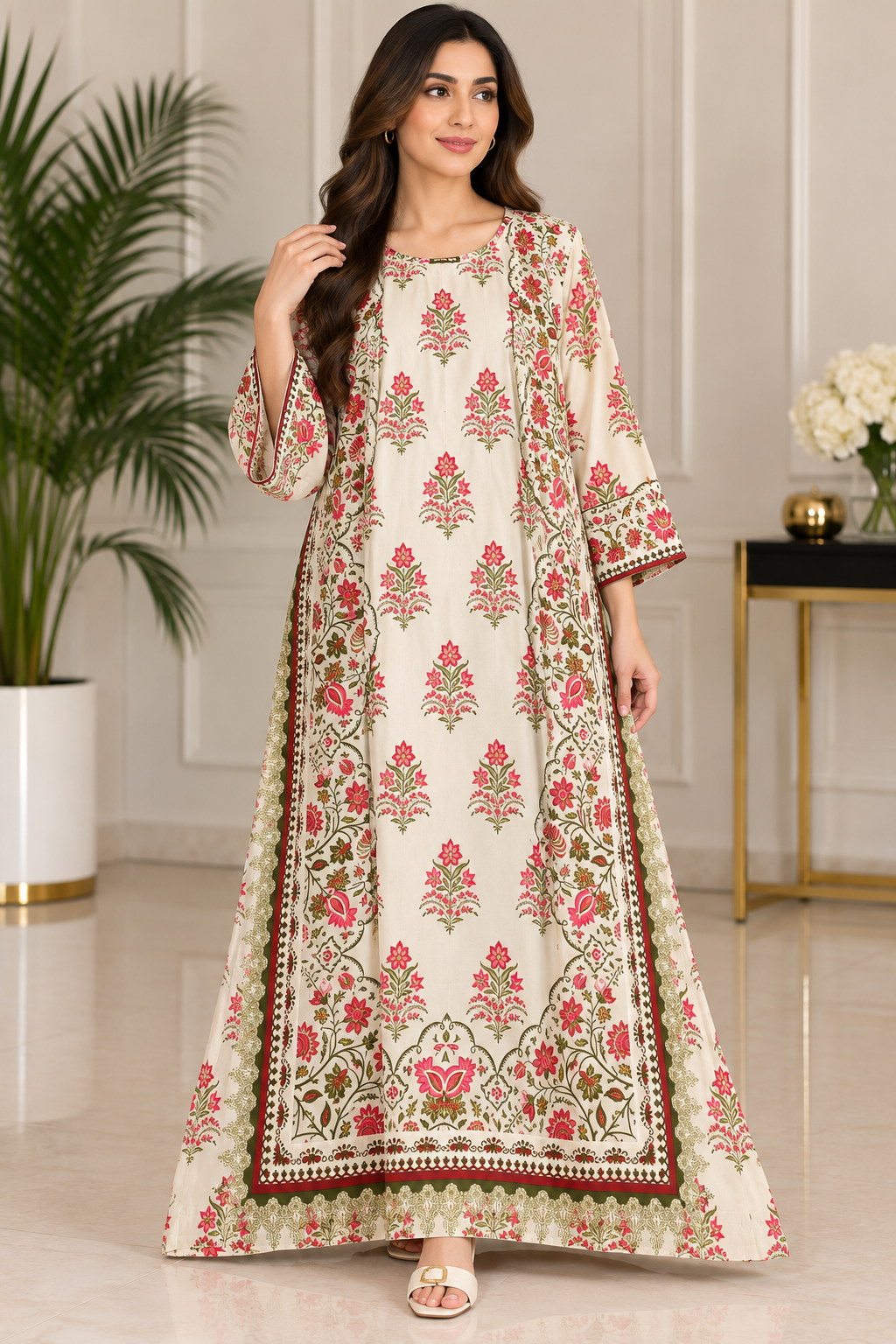 BRIT 1 piece silk kaftaan collection B777