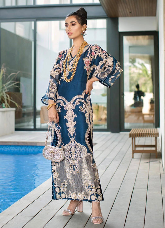 BRIT 2 piece silk Kaftaan collection ladies dress B749