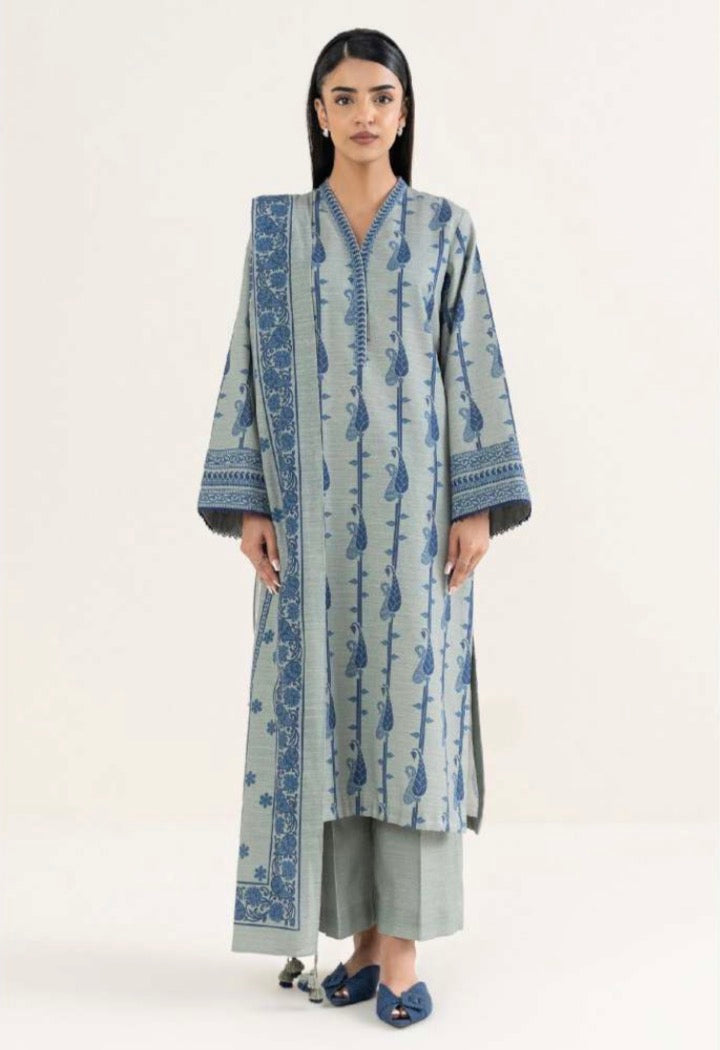 SAPPHIRE inspired 3 piece luxury lawn collection ladies dress B682