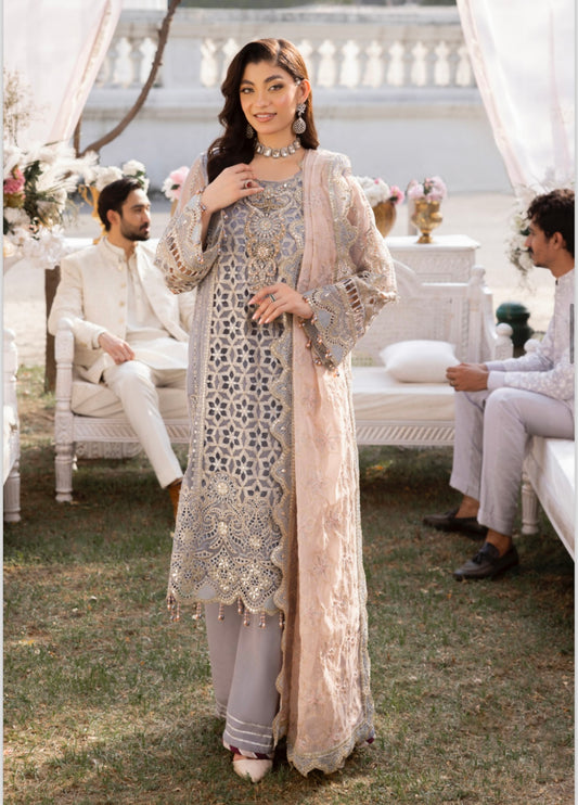 Brit 3 piece lux wedding wear_100214 Pakistani ladies suit B137