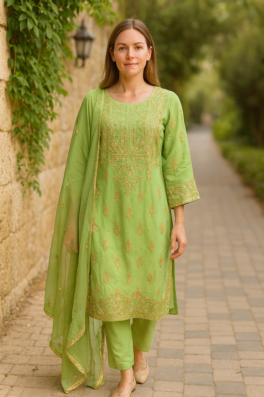 Brit 3 piece luxury chiffon_81042 Pakistani ladies suit B246