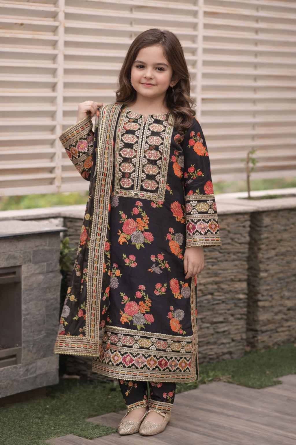 Brit 2 piece Silk KIDS _81042 Pakistani ladies suit KIDS B424