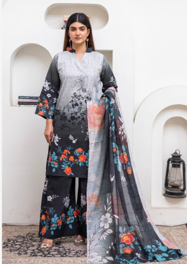 Brit3 piece luxury cotton collection ladies dress B637