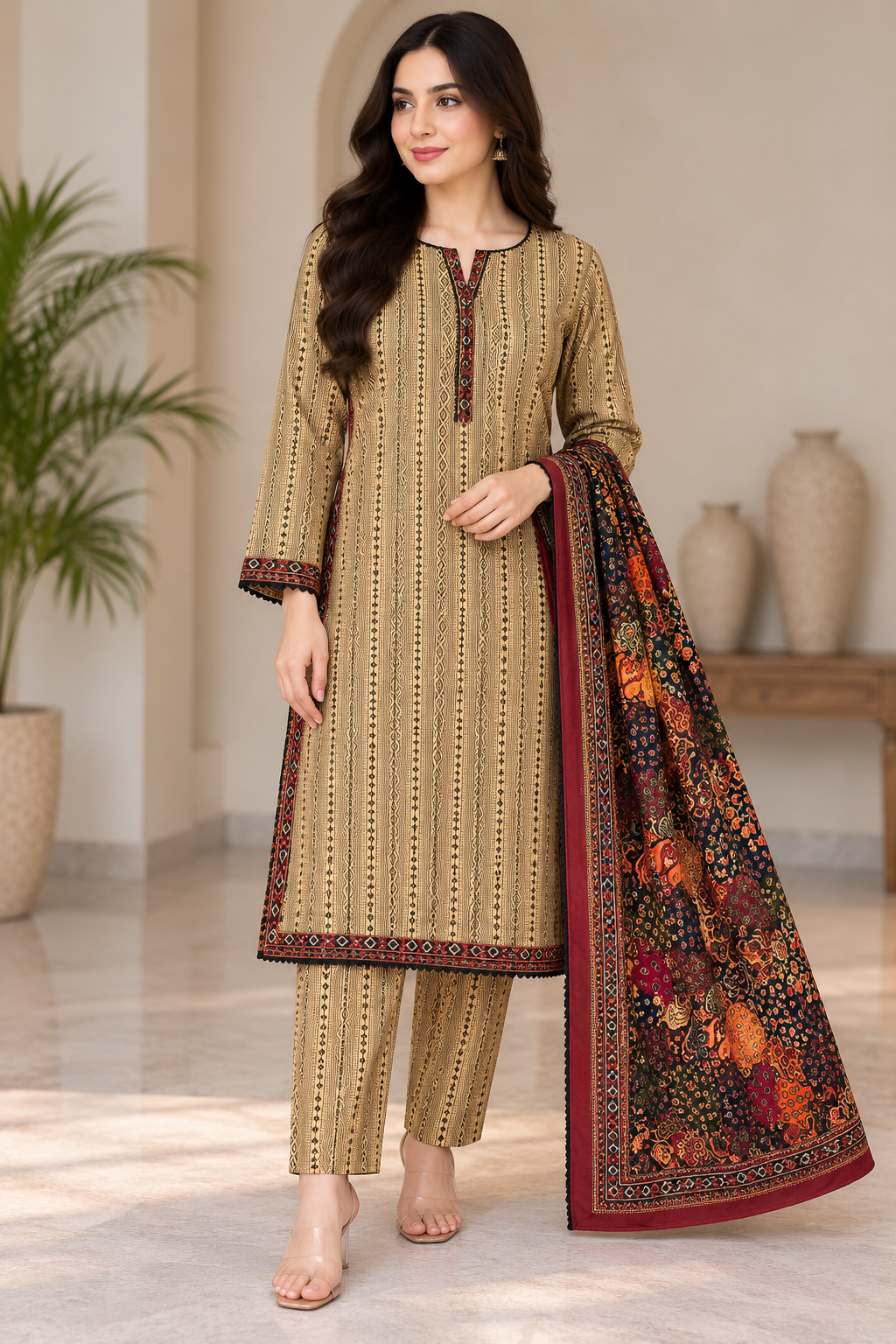 Bin Saeed 3 piece khadar designer collection B816