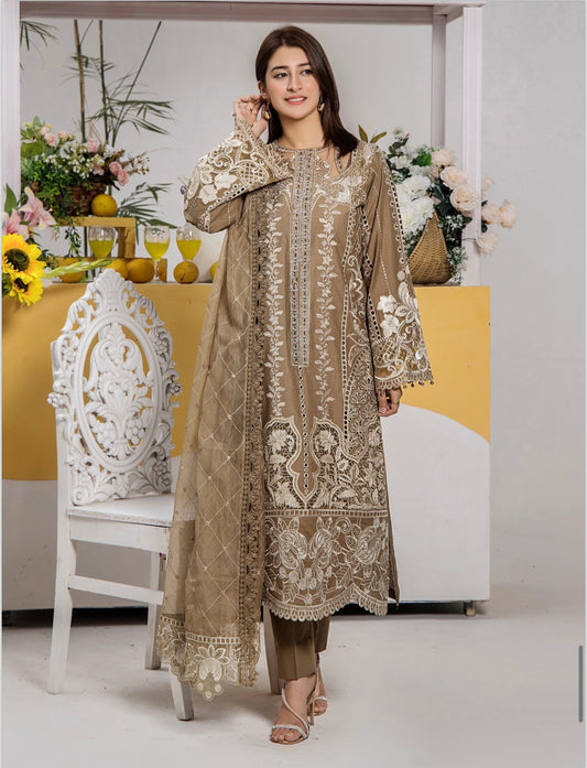 BRIT Mahnoor 3 piece lux lawn_100316 Pakistani ladies suit B161