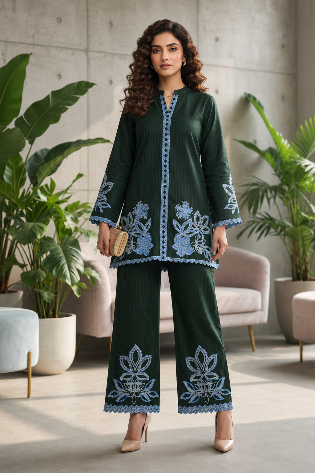 Brit 2 piece luxury viscous collection B721