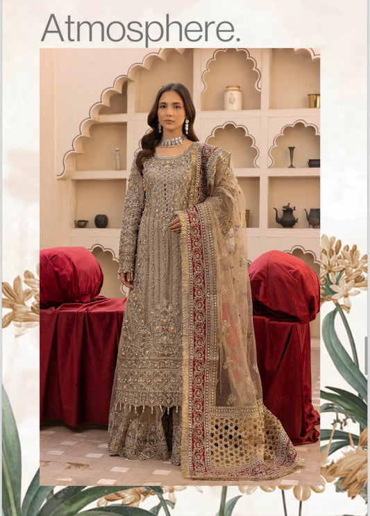 Simrans 3 piece lux wedding wear_100186 Pakistani ladies suit B132