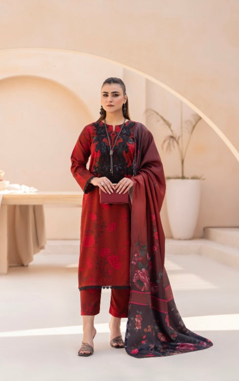 Raniya 3 piece Dhanak Pakistani ladies suit B392