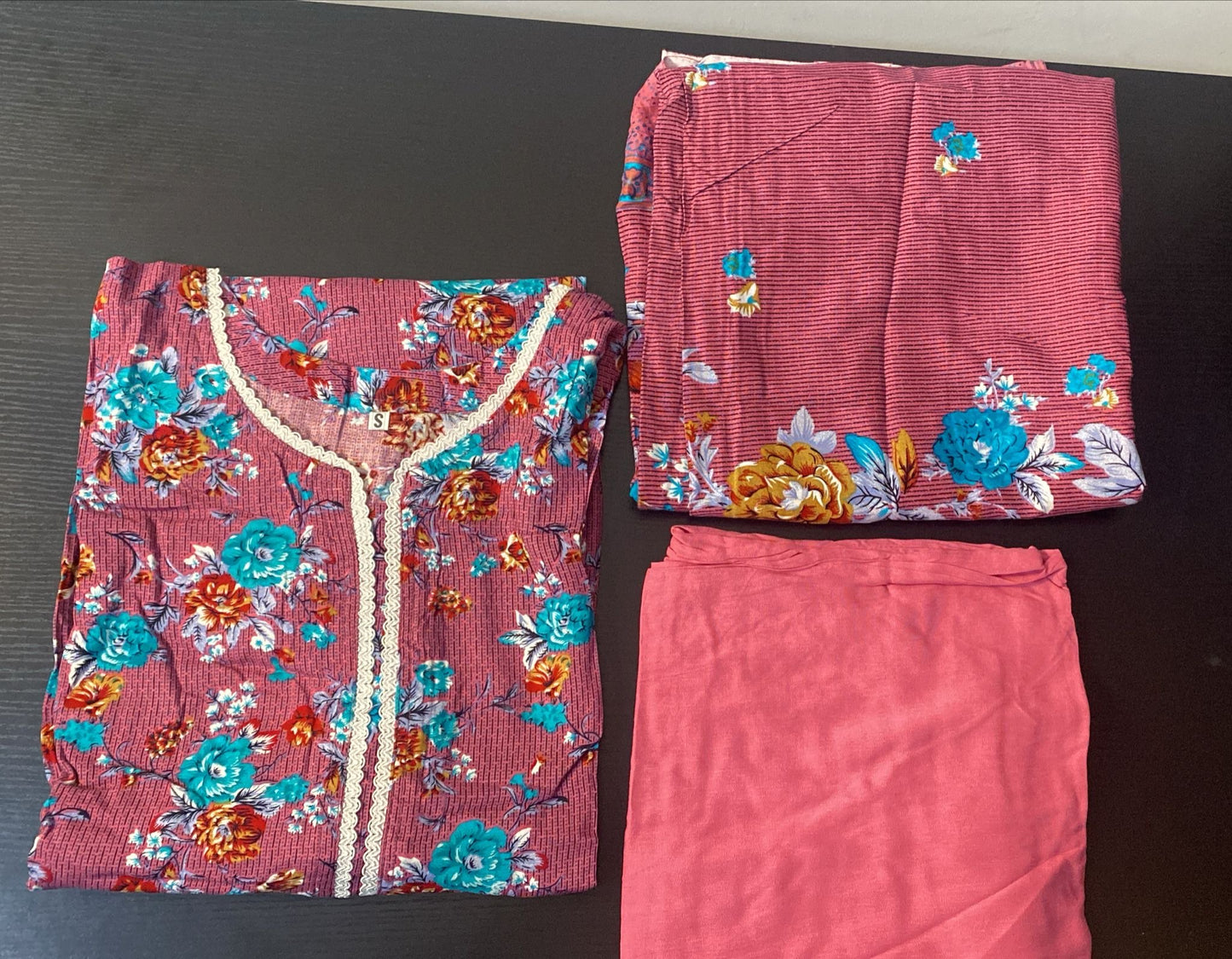 Brit 3 piece Dhanak Pakistani ladies Winter collection suit B398