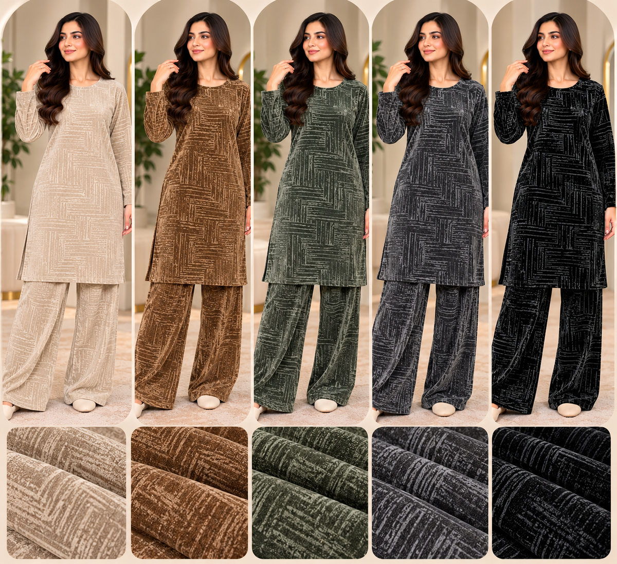 BRIT - GL 2 piece valvet modest wear collection B808