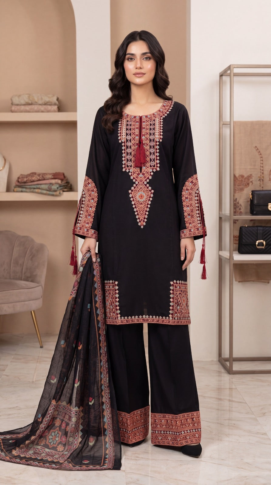 Brit 3 piece ladies Linen collection B583