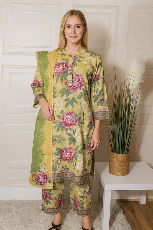 Barouque Dhanak 3 piece_4036 Pakistani suits for ladies DB1