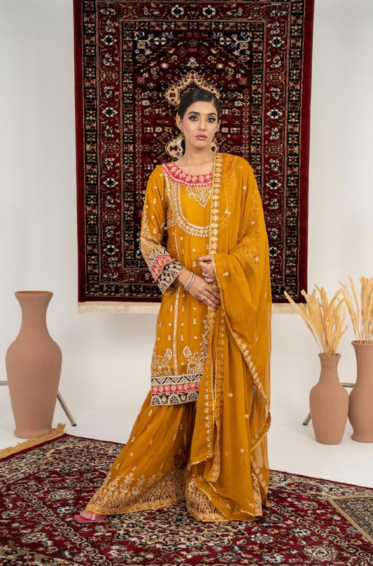 Brit 3 piece luxury chiffon_81042 Pakistani ladies suit B242